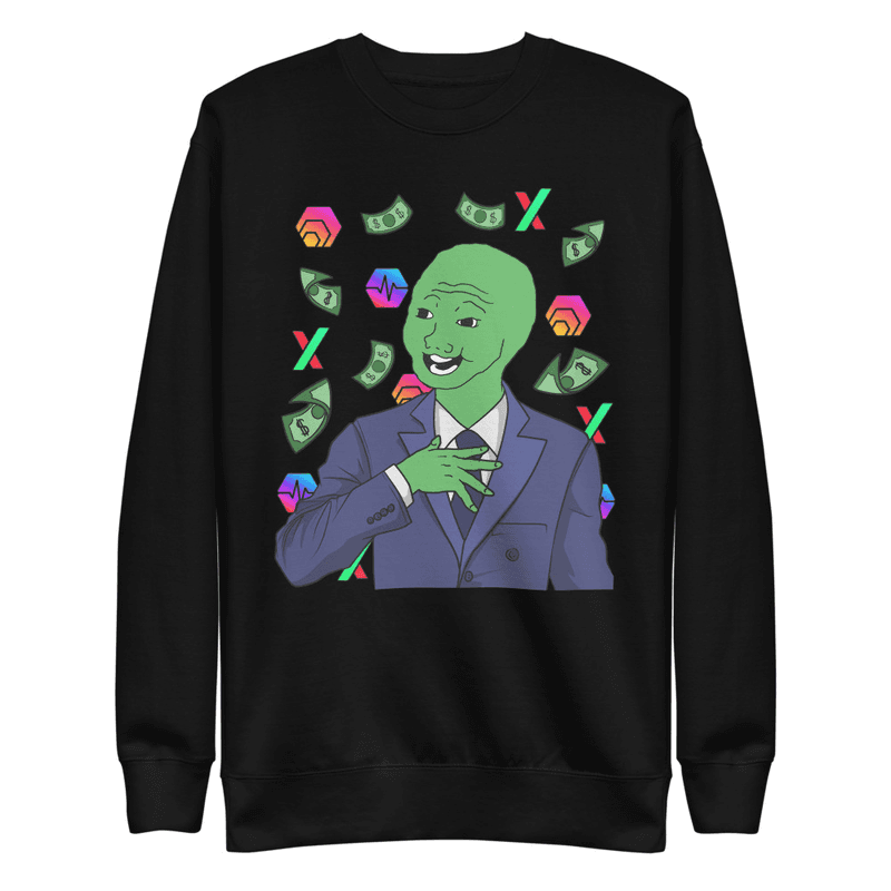 Rich Green Wojak Unisex Sweatshirt
