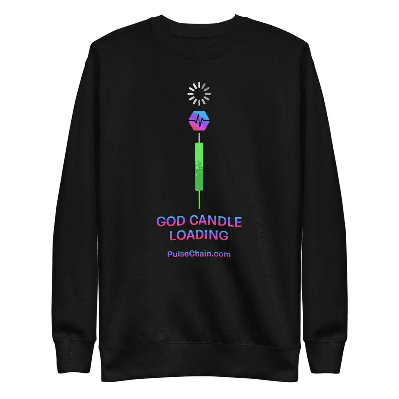 PulseChain GOD CANDLE Unisex Sweatshirt