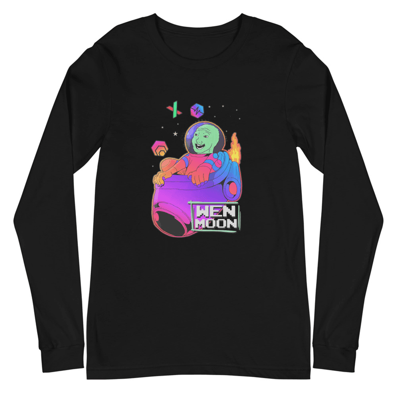 Wen Moon Wojak Unisex Long Sleeve Shirt
