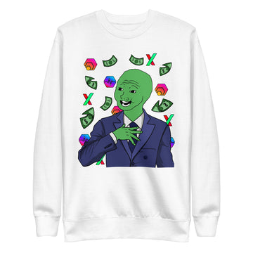Rich Green Wojak Unisex Sweatshirt