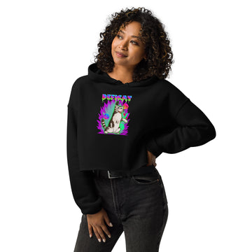 Women's Defi Cat Crop Hoodie